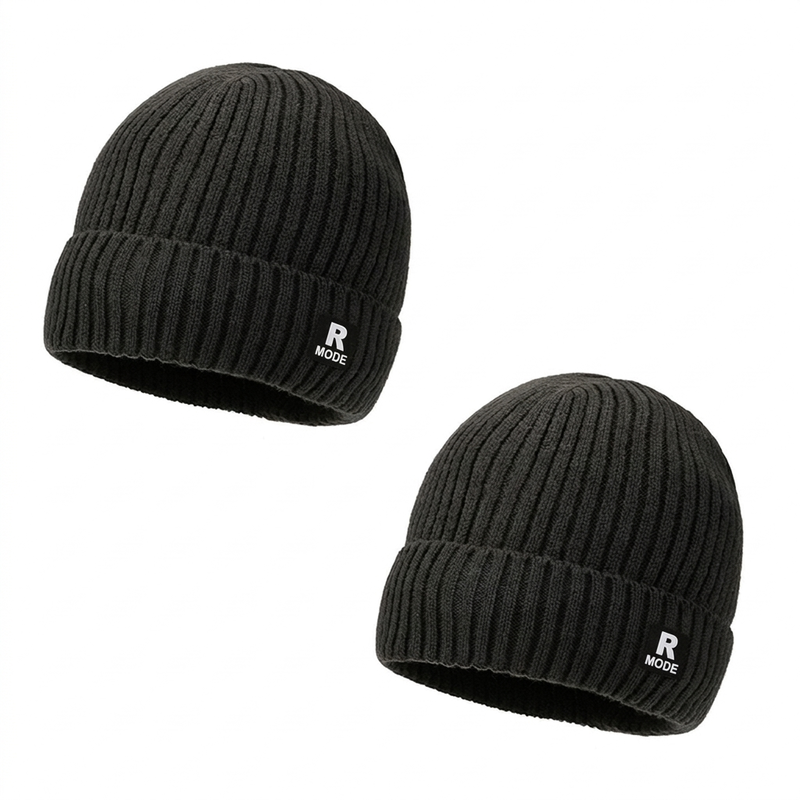 Ribbstickad Mössa Herr – Varm Beanie med Djup Passform 🎁Köp 1 få 1