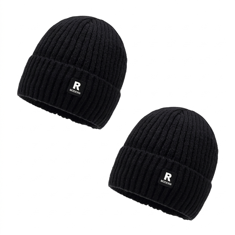 Ribbstickad Mössa Herr – Varm Beanie med Djup Passform 🎁Köp 1 få 1