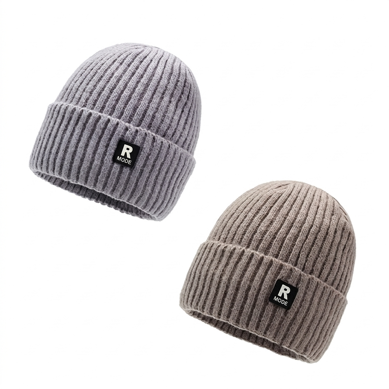 Ribbstickad Mössa Herr – Varm Beanie med Djup Passform 🎁Köp 1 få 1