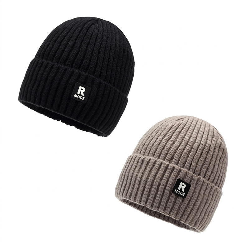 Ribbstickad Mössa Herr – Varm Beanie med Djup Passform 🎁Köp 1 få 1