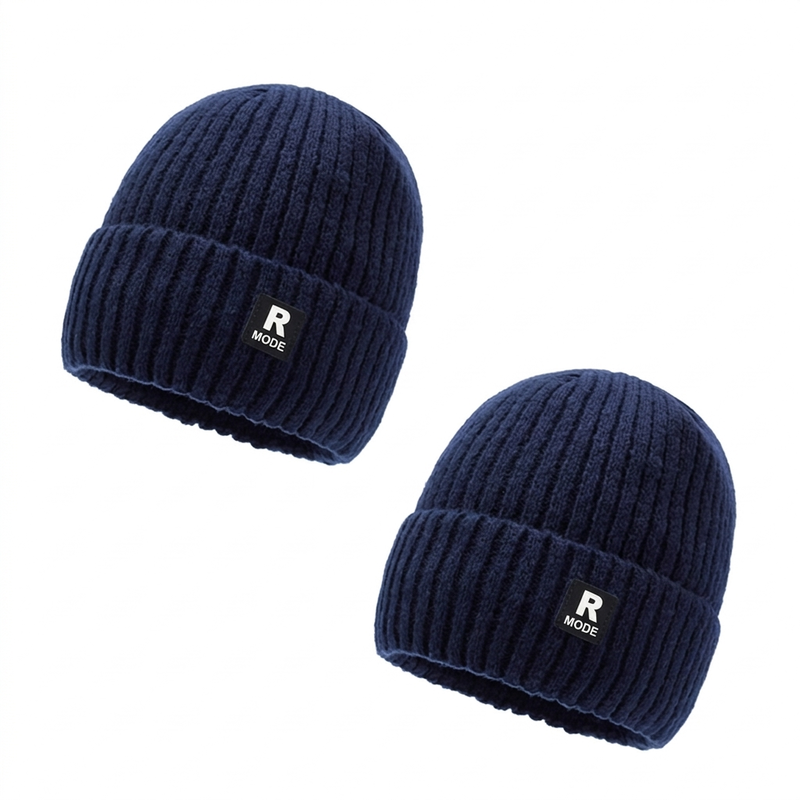 Ribbstickad Mössa Herr – Varm Beanie med Djup Passform 🎁Köp 1 få 1