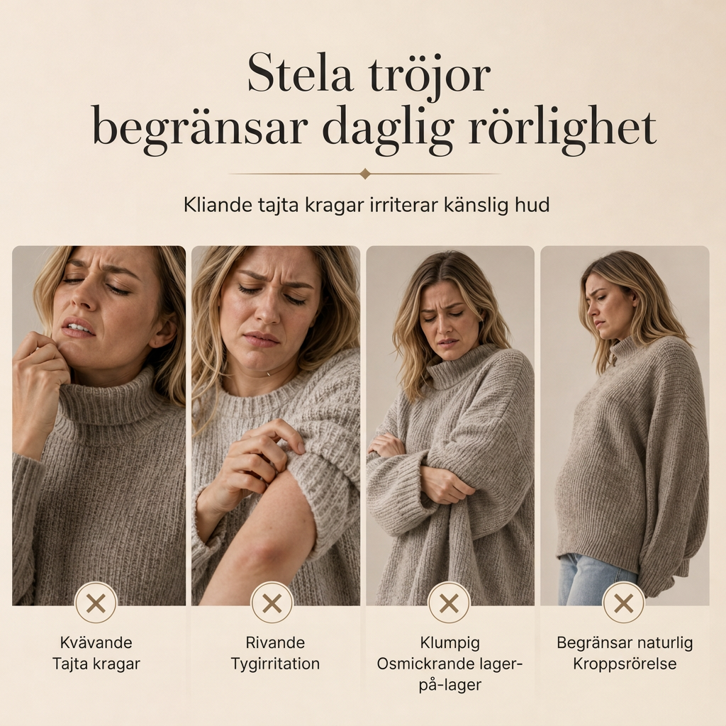 ⏰️Tidsbegränsat erbjudande| Stickad cape för dam med knappar och hög krage – draperad, ledig passform