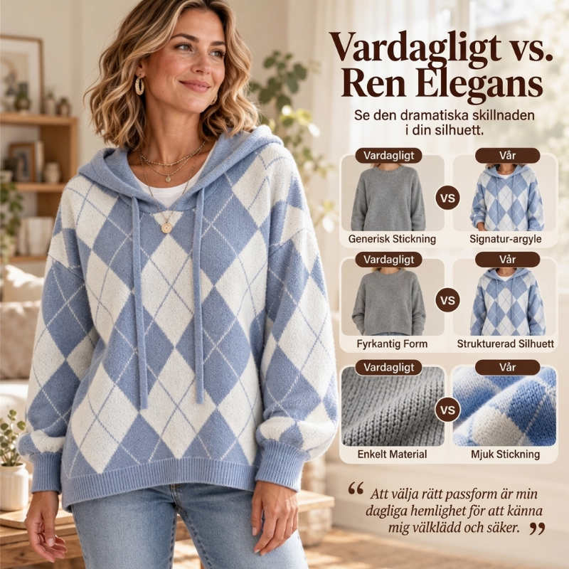 👚 Vardaglig rutig huvtröja för kvinnor – mjuk, varm, bekväm och mångsidig, perfekt för höst och vardag, nu till halva priset! ✨