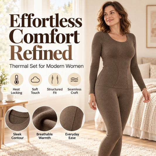 💖Black Friday Mega Deal – 50% off!💖 ✨Women's Seamless Self-Heating Thermal Underwear Set