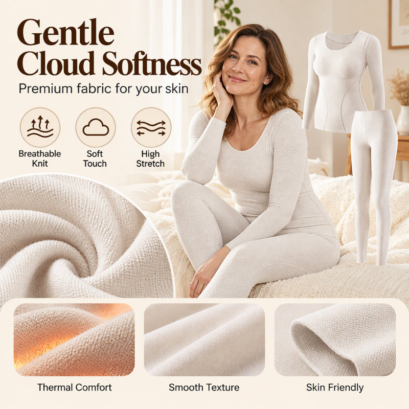 💖Black Friday Mega Deal – 50% off!💖 ✨Women's Seamless Self-Heating Thermal Underwear Set
