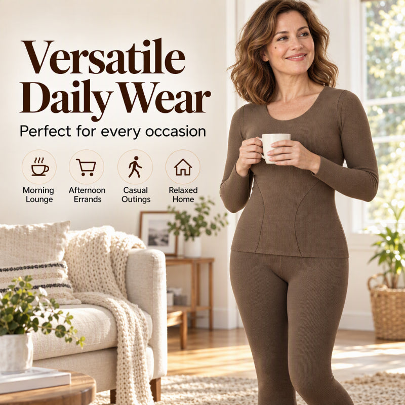 💖Black Friday Mega Deal – 50% off!💖 ✨Women's Seamless Self-Heating Thermal Underwear Set
