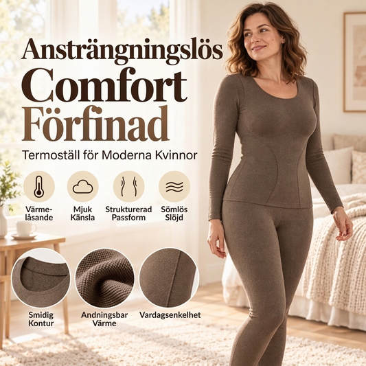 Underställ dam i två delar – långärmad topp och leggings