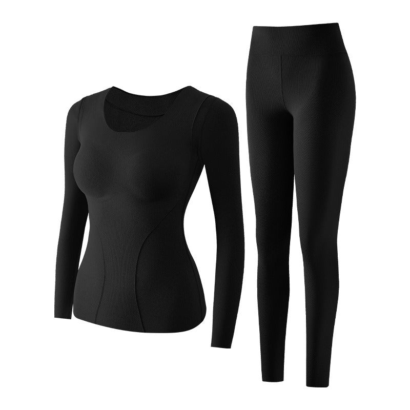 Underställ dam i två delar – långärmad topp och leggings
