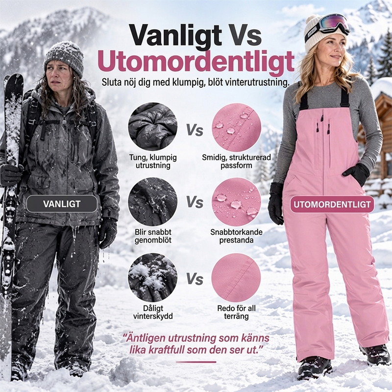🖤Black Friday – Förhandstillgång: 50 % Rabatt❄️ Vattentäta skibyxor i bib-stil, unisex – varma, bekväma och skyddande, perfekta för skidåkning och vinter, nu till halva priset! ✨