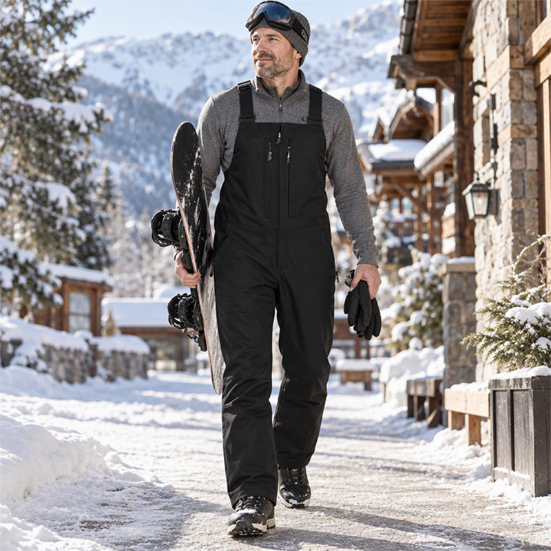 🖤Black Friday – Förhandstillgång: 50 % Rabatt❄️ Vattentäta skibyxor i bib-stil, unisex – varma, bekväma och skyddande, perfekta för skidåkning och vinter, nu till halva priset! ✨