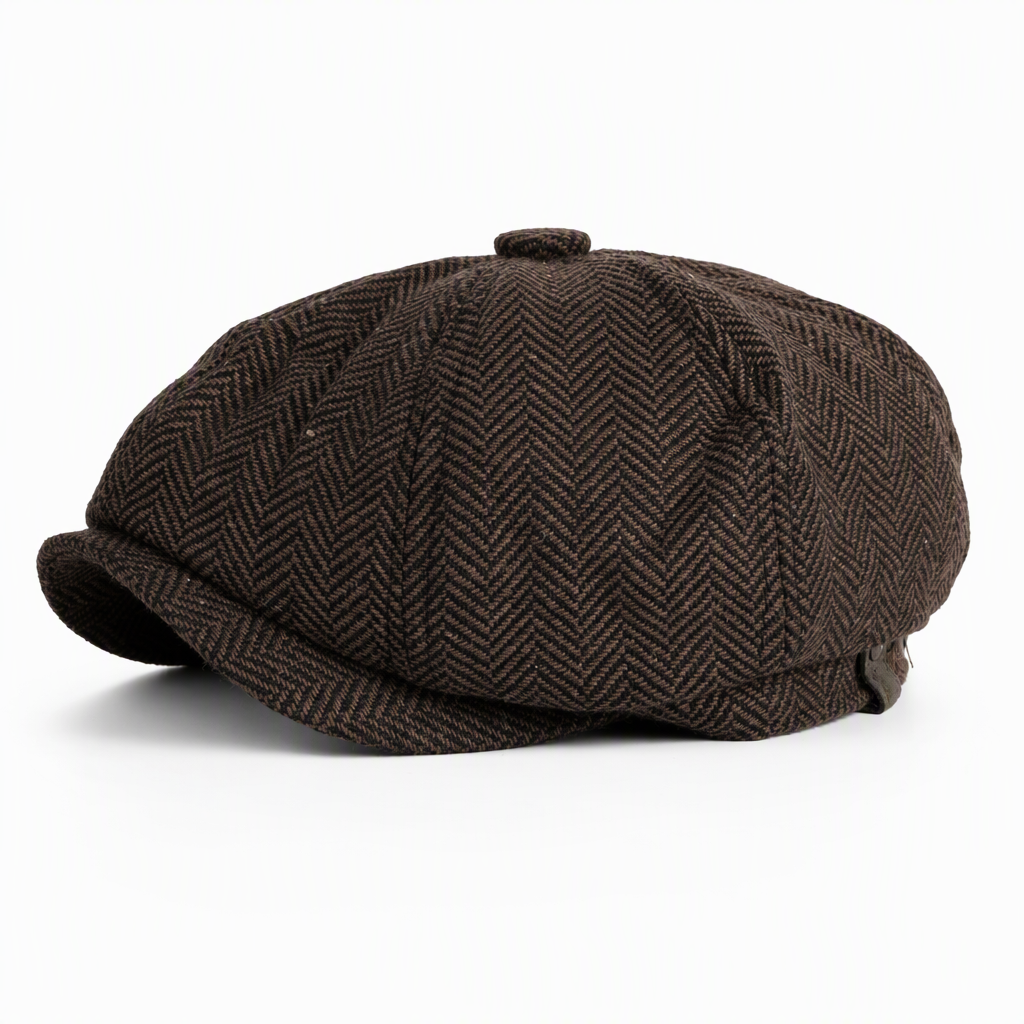 🖤Black Friday – Förhandstillgång: 50 % Rabatt🧢Åttadelad gubbkeps i vintagestil – justerbar passform