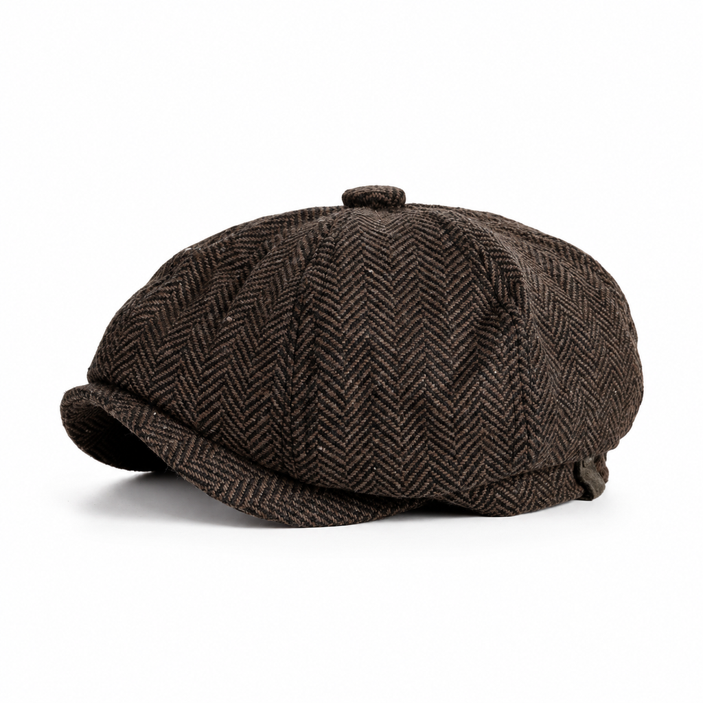 🖤Black Friday – Förhandstillgång: 50 % Rabatt🧢Åttadelad gubbkeps i vintagestil – justerbar passform