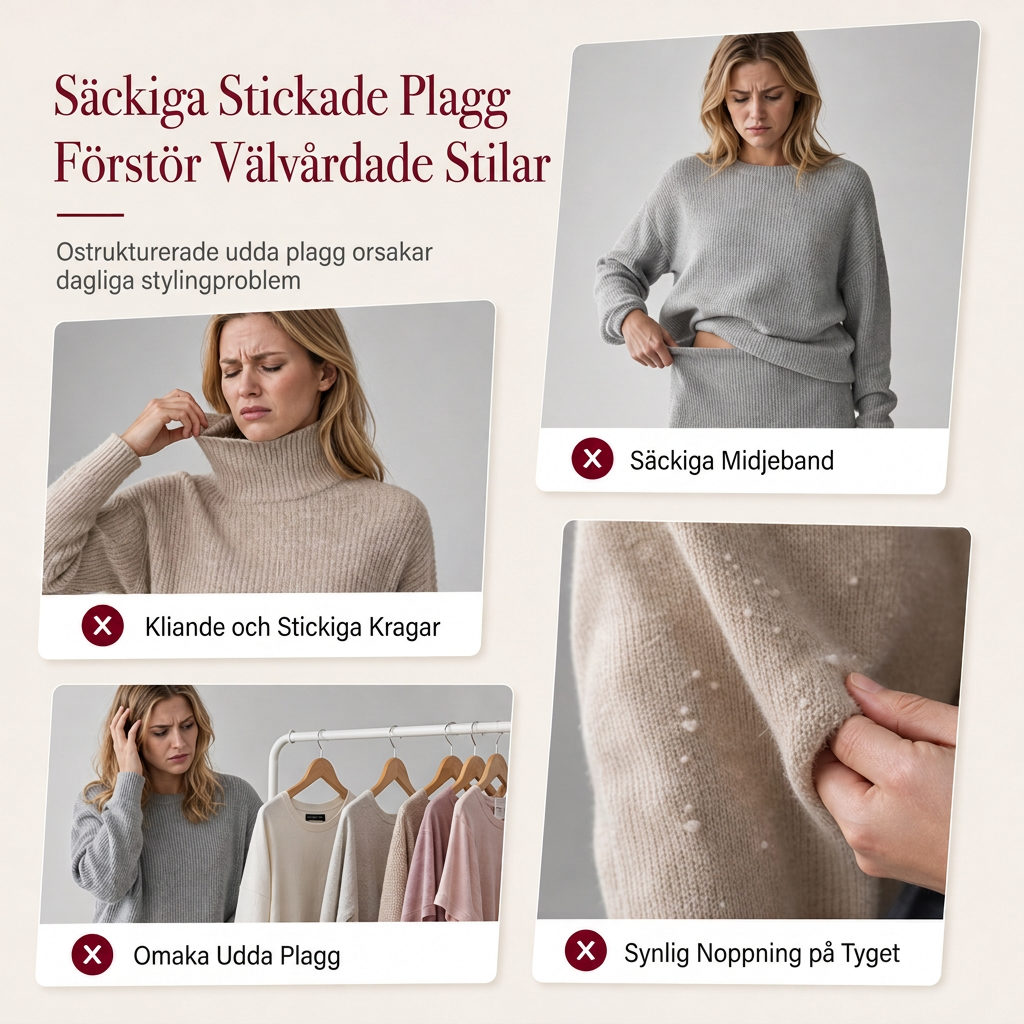 ⏳ Het erbjudande! |Ribbstickat set dam – tröja med hög krage och midikjol