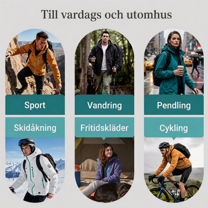 🥳ÅR 2026 HET REA🥳💞 ÖVER 50 000 SÅLDA!🚶‍♀️ 🌧️Friluftsjacka med justerbar huva och dragkedjefickor