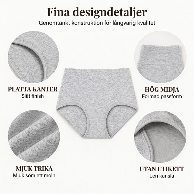⏳ Het erbjudande! 5-pack stretchiga trosor med hög midja och bred linning