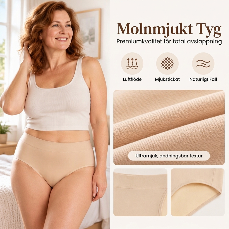 ⏳ Het erbjudande! 5-pack stretchiga trosor med hög midja och bred linning