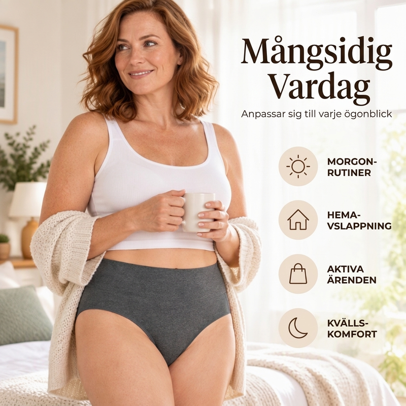 ⏳ Het erbjudande! 5-pack stretchiga trosor med hög midja och bred linning
